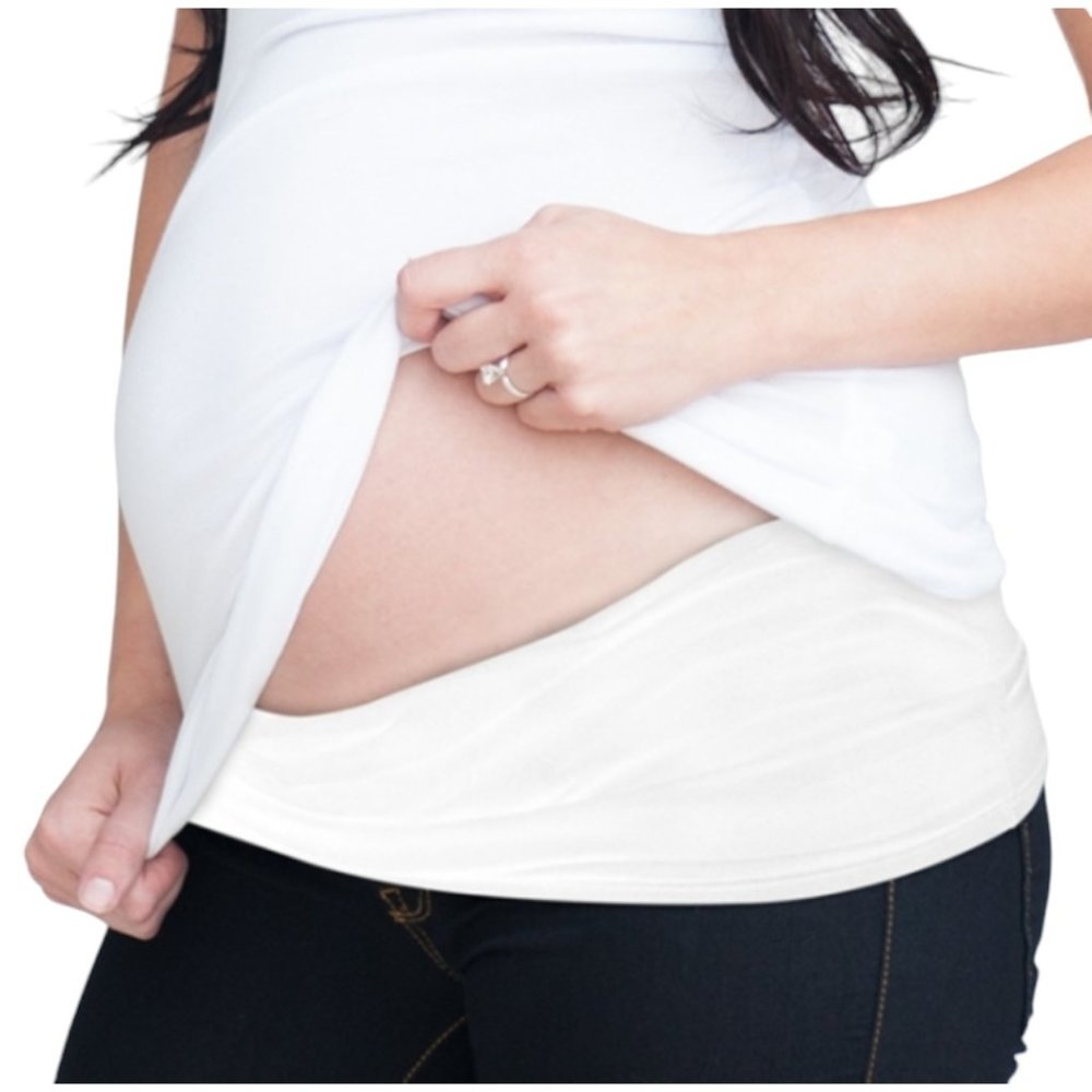 The Belly Button Pregnancy Band White NWOT